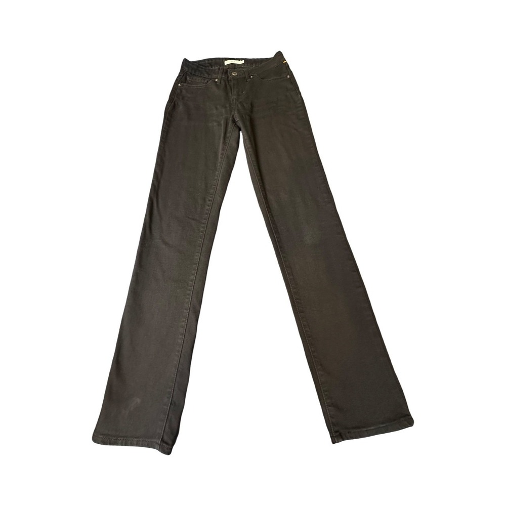 Levis Jeans Womens 27 Black 712 Slim Straight Leg Stretch Denim 18884-0026
